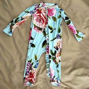 Posh Peanut Floral Onesie 6-9mo